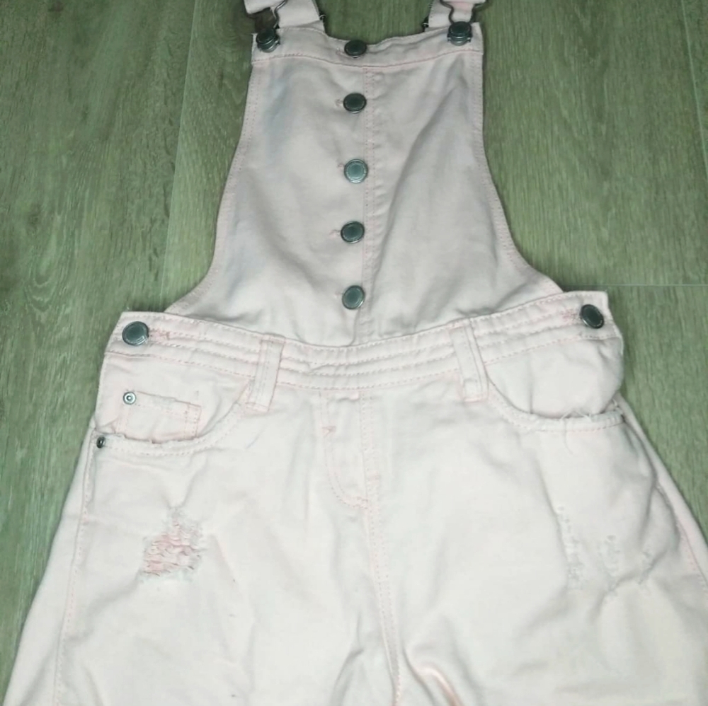 Girls pink shorts overall